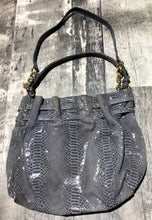 Load image into Gallery viewer, Michael Kors grey blue purse
