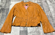 Load image into Gallery viewer, Danier light brown real leather jacket - Hers size XS
