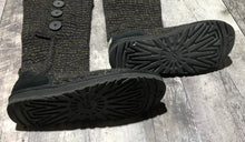 Load image into Gallery viewer, UGG black/gold boots - Hers size 8
