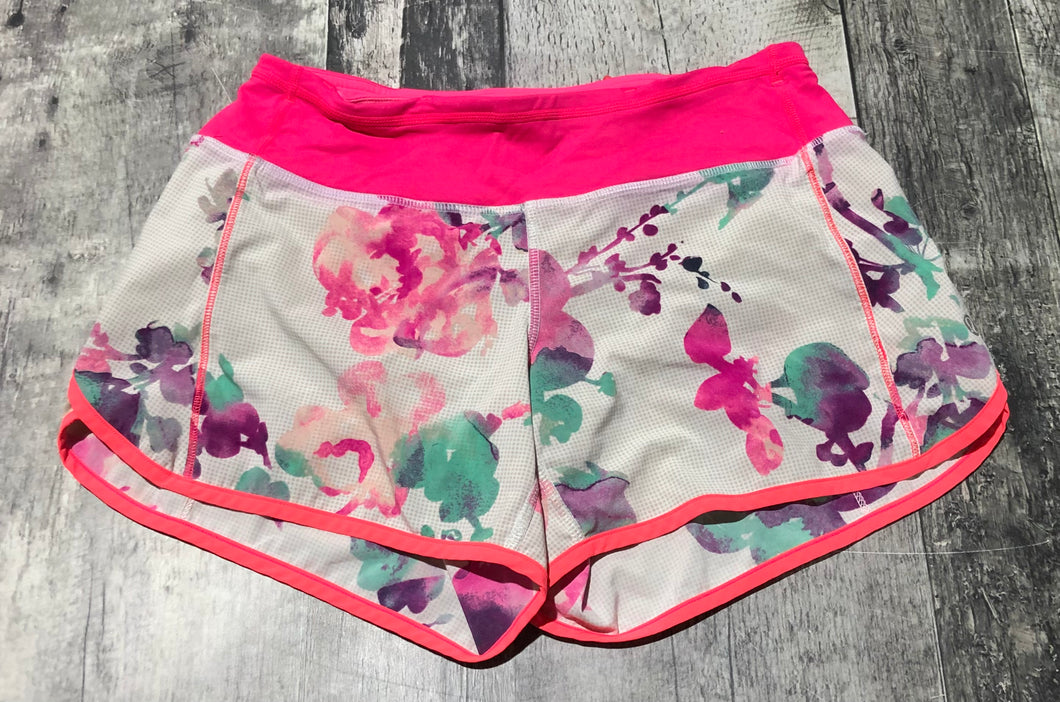lululemon pink/off white/purple shorts - Hers size 2