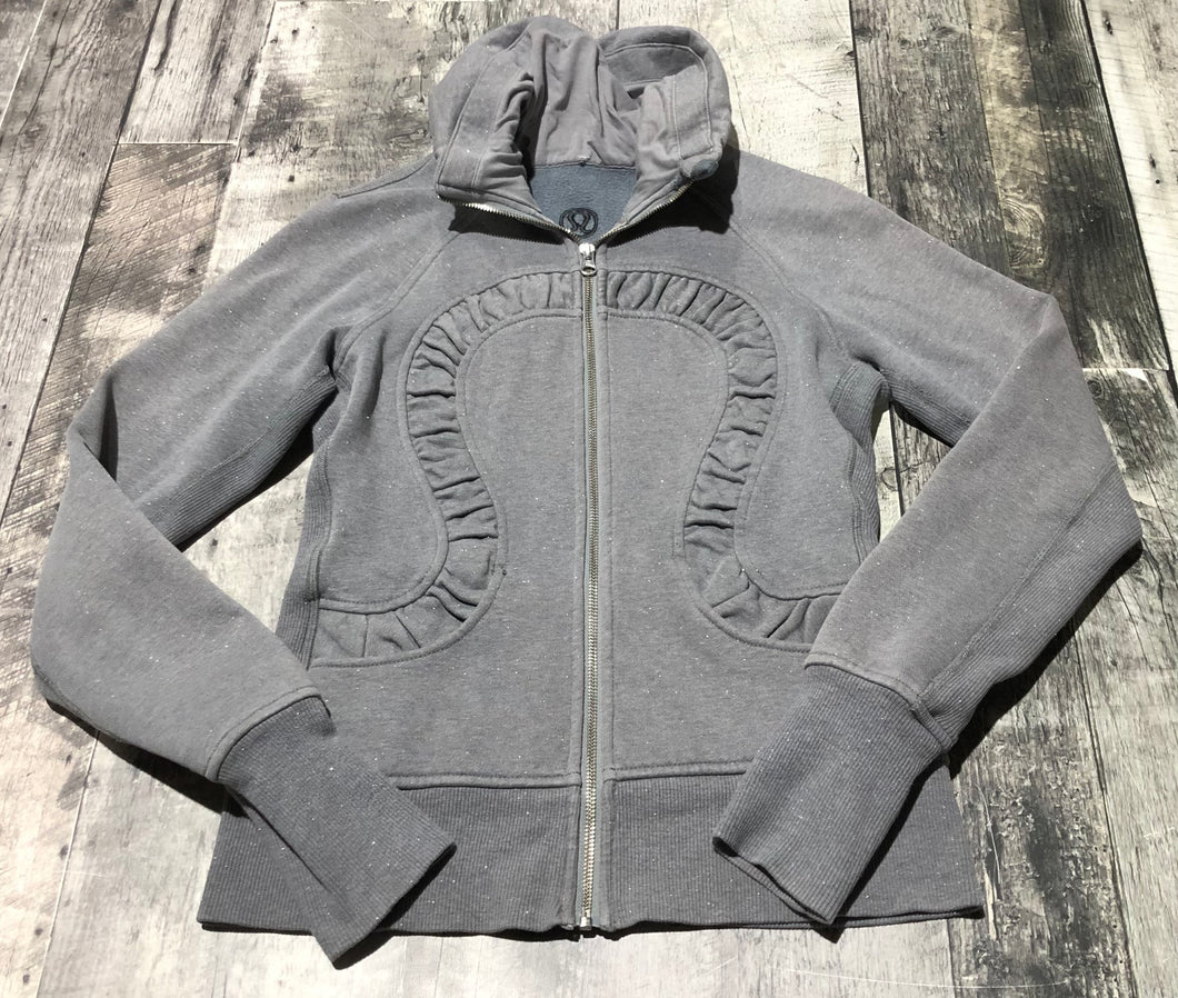 lululemon grey glitter zip up sweater - Hers size approx M