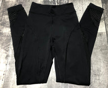 Load image into Gallery viewer, lululemon black solid and fishnet high rise leggings - Hers size 4

