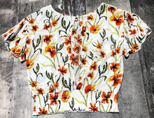 Load image into Gallery viewer, Little Moon white/orange/green blouse - Hers size S
