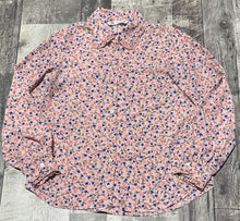 Load image into Gallery viewer, Zara pink/floral button up long sleeve blouse - Hers size M
