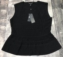 Load image into Gallery viewer, BCBG black peplum blouse - Hers size L
