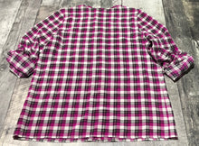 Load image into Gallery viewer, Joie purple/white/black button up blouse - Hers size S
