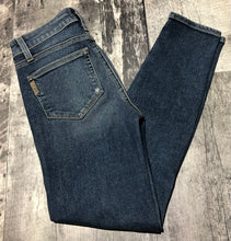Load image into Gallery viewer, Paige dark blue high rise ripped skinny jeans - Hers size 24
