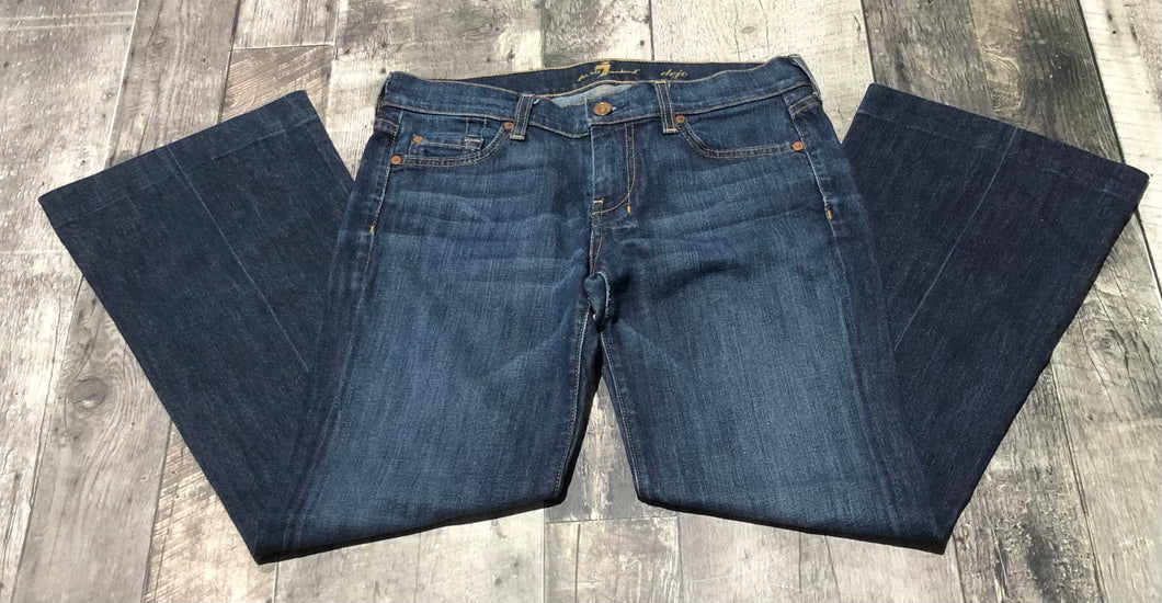 7 for all mankind blue mid rise flared jeans - Hers size 28