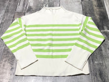 Load image into Gallery viewer, Joe Fresh cream/green knit sweater - Hers size M

