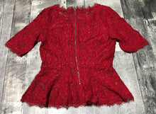 Load image into Gallery viewer, Babaton red lace blouse - Hers size 6

