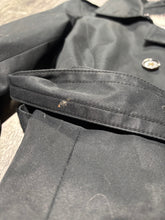 Load image into Gallery viewer, Banana Republic black trench coat - Hers size M
