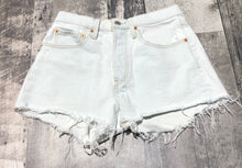 Load image into Gallery viewer, Levi’s light blue high rise denim shorts - Hers size 26
