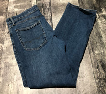 Load image into Gallery viewer, American Eagle blue original bootcut jeans - His size 36x34
