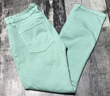 Load image into Gallery viewer, Tory Burch mint green low rise cropped skinny jeans - Hers size 25
