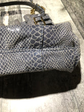 Load image into Gallery viewer, Michael Kors grey blue purse
