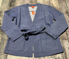 Load image into Gallery viewer, Joe Fresh blue cardigan - Hers size M
