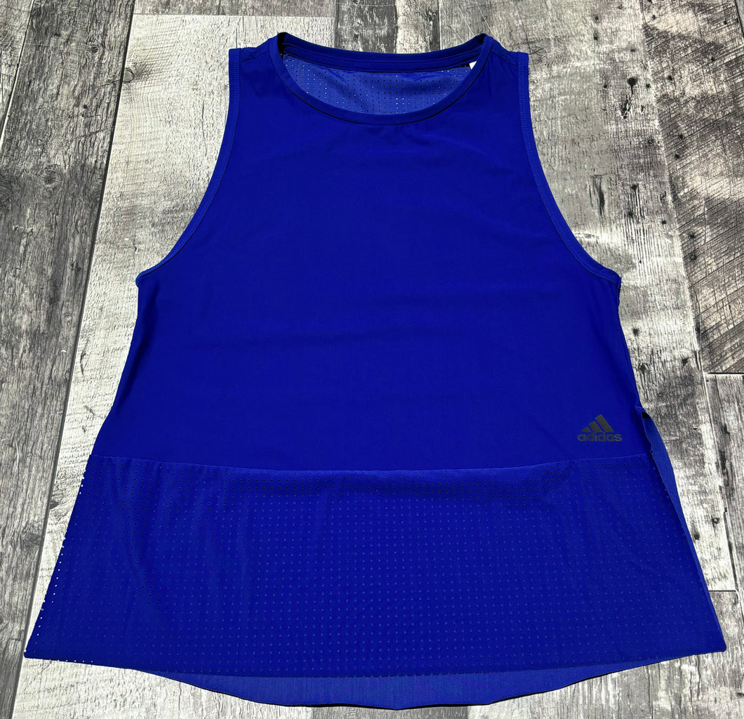 Adidas blue tank top - Hers size approx S