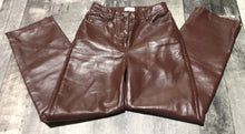 Load image into Gallery viewer, Wilfred brown high rise fake leather pants - Hers size 00
