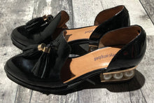 Load image into Gallery viewer, Jeffrey Campbell black/pearl black loafers - Hers size 6.5
