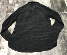 Load image into Gallery viewer, Babaton black 100% silk button up blouse - Hers size S
