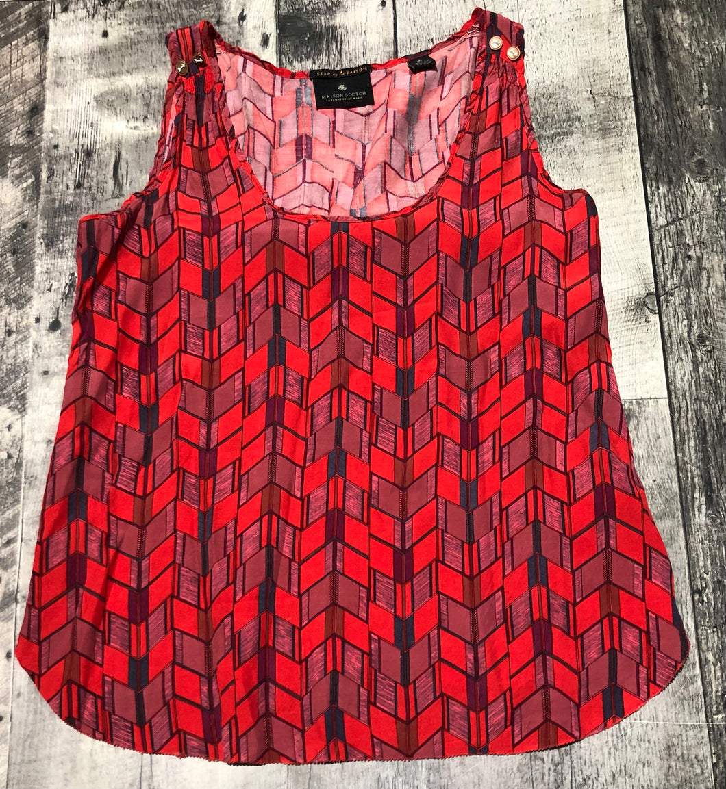Maison Scotch red/purple tank top blouse - Hers size 2