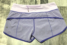 Load image into Gallery viewer, lululemon lavender/dark purple shorts - Hers size 4
