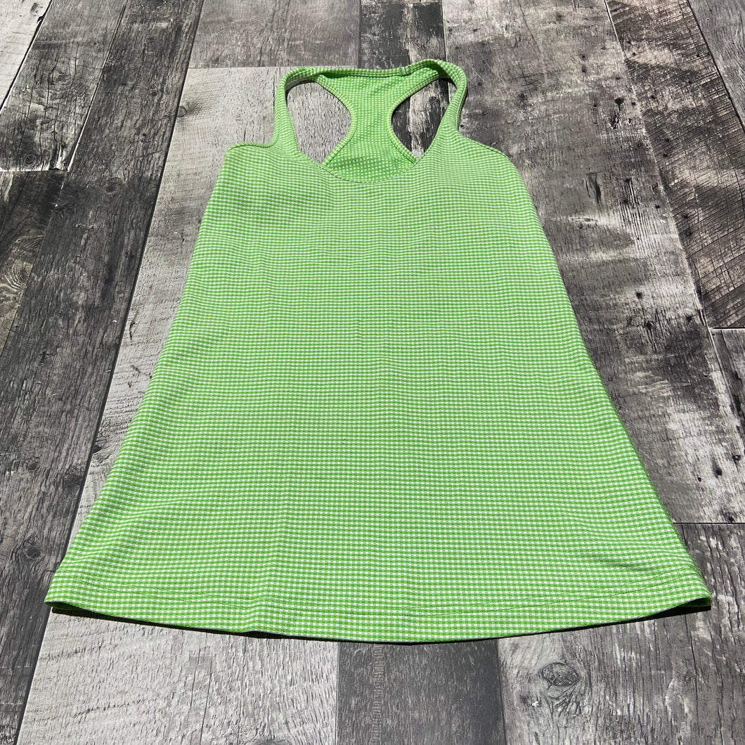 Lululemon green/white tank top - Hers no size approx 6