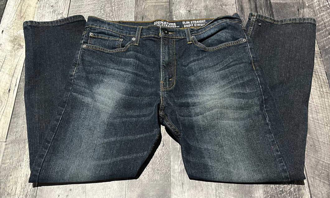 Levi dark blue slim straight jeans - His size 36x30
