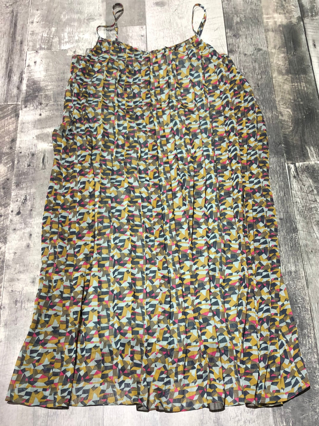 Fossil green/pink maxi dress - Hers size S