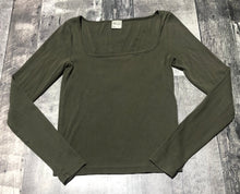 Load image into Gallery viewer, TNA olive green long sleeve top - Hers size S
