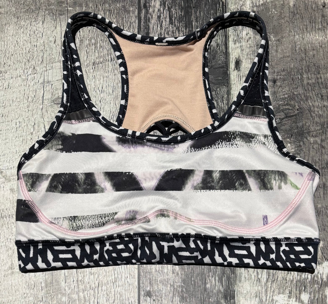 lululemon white/pink/black sports bra - Hers size approx S