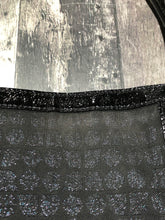 Load image into Gallery viewer, Kate Spade black/glitter blue large purse
