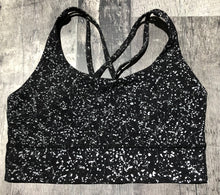 Load image into Gallery viewer, lululemon black/white sports bra - Hers size 8
