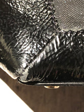 Load image into Gallery viewer, Kate Spade black/glitter blue large purse
