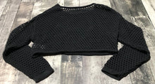 Load image into Gallery viewer, Garage black knit crop sweater - Hers size S
