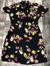 Load image into Gallery viewer, Banana Republic black/yellow/pink dress - Hers size 6p
