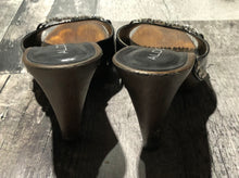 Load image into Gallery viewer, Aldo black/brown sandal heel - Hers size 4
