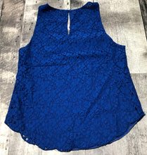 Load image into Gallery viewer, Talula blue lace tank top - Hers size S
