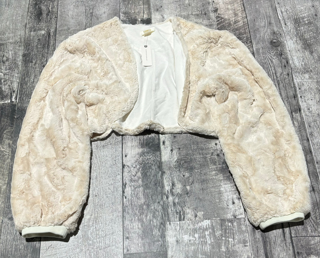 Maeve cream fuzzy cardigan -Hers size XL