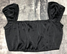 Load image into Gallery viewer, Wilfred black satin crop top - Hers size L
