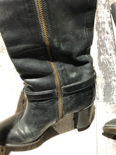 Load image into Gallery viewer, Tory Burch black mid calf heel boots - Hers size 8.5
