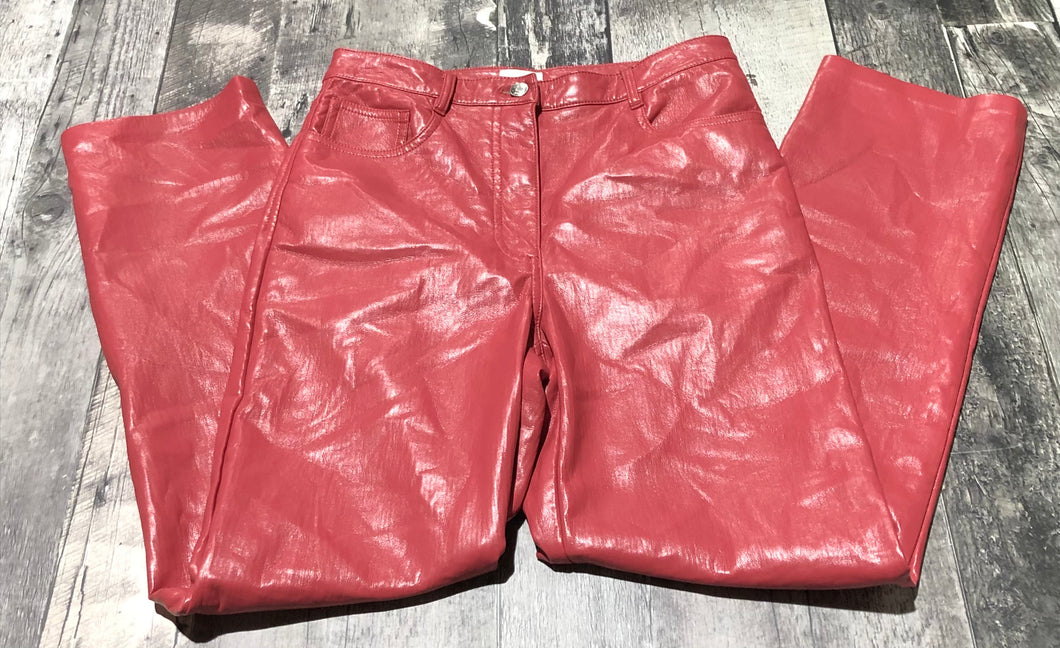 Wilfred pink high rise fake leather pants - Hers size 8