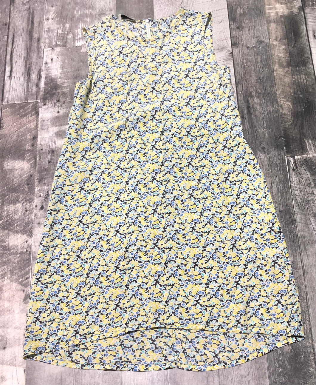 Equipment black/yellow/blue sleeveless dress - Hers size XS