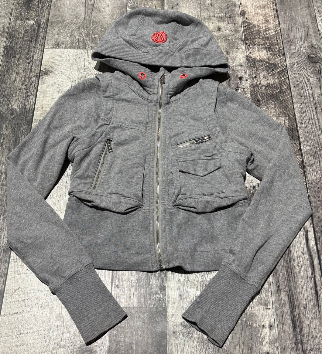 lululemon light grey crop hoodie - Hers size approx S