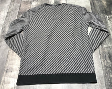 Load image into Gallery viewer, Armani Exchange grey/black knit sweater - His size M
