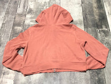Load image into Gallery viewer, TNA orange crop zip up hoodie - Hers size L
