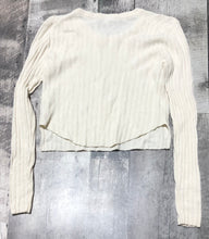 Load image into Gallery viewer, Babaton cream crop long sleeve sweater - Hers size XXS

