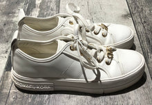 Load image into Gallery viewer, Michael Kors white/gold sneaker - Hers size 7.5
