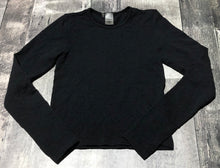 Load image into Gallery viewer, Sunday Best black long sleeve crop shirt - Hers size M
