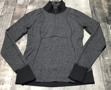 Load image into Gallery viewer, lululemon grey/black half zip sweater - Hers size 6
